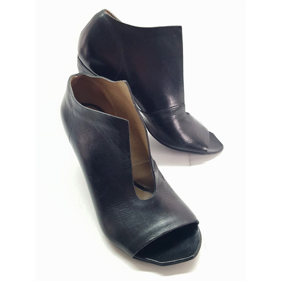 Marsèll Women's Trivellina Heeled Sandal 37, Smooth Black Leather Tapered Heel - Picture 7 of 13